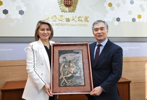 김현기 의장, 키르기스스탄 경제인대표단 접견
